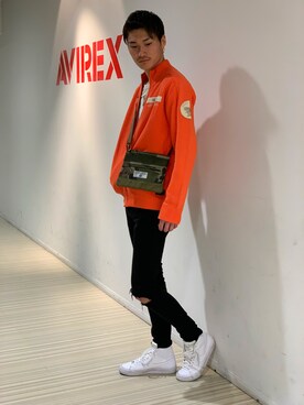 「アビレックス」｜RYUKIさん（メンズ・180cm・20代）の冬コーディネート