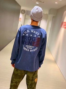 「TYPE BLUE（タイプブルー）のアイテム（トップス）」を使った、RYUKIさん（メンズ・180cm）の冬コーディネート