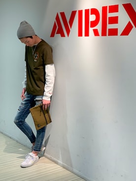 「アビレックス」｜RYUKIさん（メンズ・180cm・20代）の春コーディネート