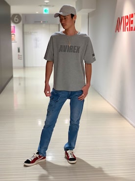 「静岡」｜「アイテム（キャップ）」を使った、RYUKIさん（メンズ・180cm）の夏コーディネート