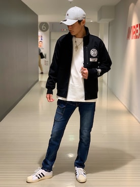 「静岡」｜「アイテム（帽子）」を使った、RYUKIさん（メンズ・180cm）の夏コーディネート
