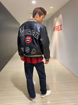 「静岡」｜「アイテム（ジャケット/アウター）」を使った、RYUKIさん（メンズ・180cm）の秋コーディネート