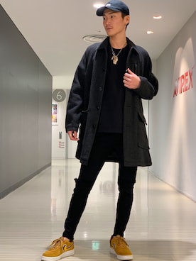「静岡」｜「アイテム（帽子）」を使った、RYUKIさん（メンズ・180cm）の秋コーディネート