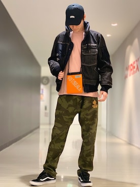 「静岡」｜「アイテム（帽子）」を使った、RYUKIさん（メンズ・180cm）の冬コーディネート