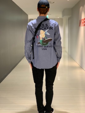 「静岡」｜「アイテム（帽子）」を使った、RYUKIさん（メンズ・180cm）の冬コーディネート