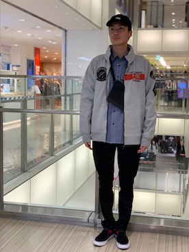 「静岡」｜「アイテム（帽子）」を使った、RYUKIさん（メンズ・180cm）の春コーディネート