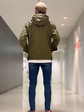 「静岡」｜「アイテム（ミリタリージャケット）」を使った、RYUKIさん（メンズ・180cm）の春コーディネート