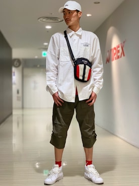 「静岡」｜「アイテム（帽子）」を使った、RYUKIさん（メンズ・180cm）の春コーディネート