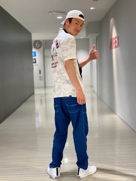 「静岡」｜「アイテム（帽子）」を使った、RYUKIさん（メンズ・180cm）の春コーディネート