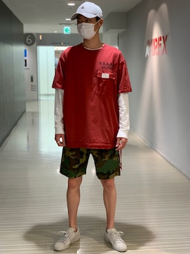 「静岡」｜「アイテム（帽子）」を使った、RYUKIさん（メンズ・180cm）の夏コーディネート