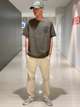 「静岡」｜「アイテム（帽子）」を使った、RYUKIさん（メンズ・180cm）の夏コーディネート