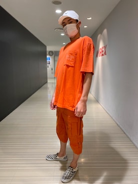 「静岡」｜「アイテム（帽子）」を使った、RYUKIさん（メンズ・180cm）の夏コーディネート