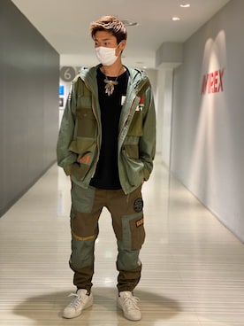 「静岡」｜「アイテム（ジャケット/アウター）」を使った、RYUKIさん（メンズ・180cm）の夏コーディネート