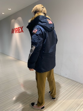 「静岡」｜「アイテム（ミリタリージャケット）」を使った、RYUKIさん（メンズ・180cm）の秋コーディネート