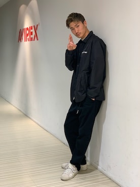 「静岡」｜「アイテム（ジャケット/アウター）」を使った、RYUKIさん（メンズ・180cm）の冬コーディネート