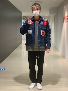 「静岡」｜「アイテム（ジャケット/アウター）」を使った、RYUKIさん（メンズ・180cm）の冬コーディネート
