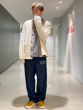 「静岡」｜「アイテム（ジャケット/アウター）」を使った、RYUKIさん（メンズ・180cm）の冬コーディネート
