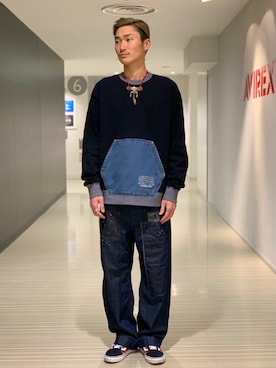 「静岡」｜RYUKIさん（メンズ・180cm）の冬コーディネート