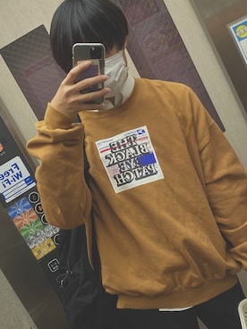「Guess（ゲス）のアイテム（バッグ）」を使った、yuyuutoさん（メンズ・179cm）の秋コーディネート