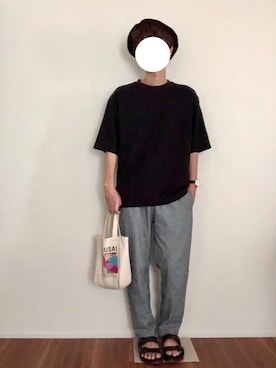 「Alpha Industries（アルファインダストリーズ）のアイテム（帽子）」を使った、Kochikiさん（メンズ・177cm）の夏コーディネート