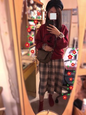 慊莫QMさん（レディース・165cm）の秋コーディネート