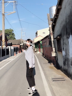 慊莫QMさん（レディース・165cm）の冬コーディネート