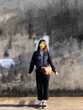 慊莫QMさん（レディース・165cm）の冬コーディネート