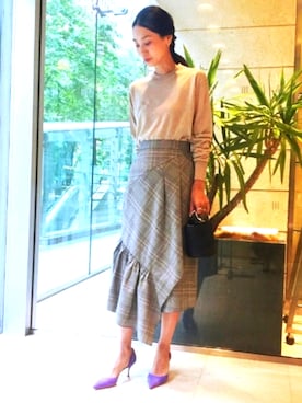 「tibi（ティビ）のアイテム」を使った、Horinoさん（レディース・162cm）の秋コーディネート