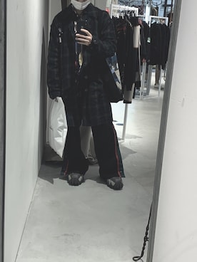 「MYne（マイン）のアイテム（その他パンツ）」を使った、Hinataさん（メンズ・168cm）の秋コーディネート