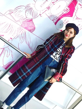 「miu miu（ミュウミュウ）のアイテム（ジャケット/アウター）」を使った、Mさん（レディース・158cm）の春コーディネート