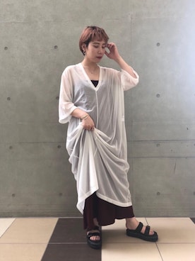 「ASTRAET（アストラット）のアイテム（ワンピース/ドレス）」を使った、yuna aokiさん（レディース・157cm）の春コーディネート