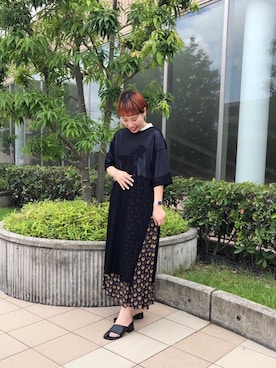 「VIRGIL NORMAL（ヴァージルノーマル）のアイテム」を使った、yuna aokiさん（レディース・157cm）の夏コーディネート