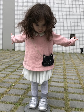 momo♡⃛momさん(キッズ・90cm)の秋コーディネート