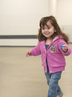 「EARTHMAGIC（アースマジック）のアイテム」を使った、momo♡⃛momさん（キッズ・90cm）の冬コーディネート