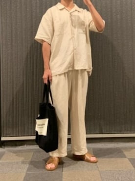 「Steven Alan（スティーブンアラン）のアイテム（サンダル）」を使った、たつさん（メンズ・174cm）の夏コーディネート