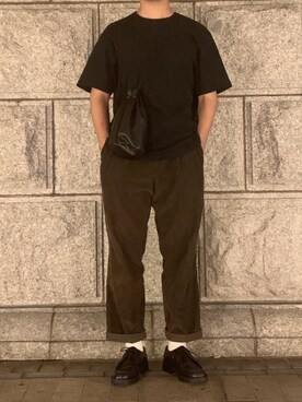 「DEVICE（デバイス）のアイテム」を使った、たつさん（メンズ・174cm）の秋コーディネート
