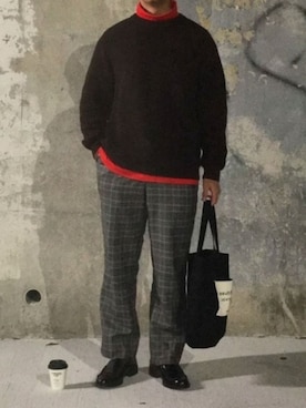 「アイテム（トートバッグ）」を使った、たつさん（メンズ・174cm・10代）の秋コーディネート