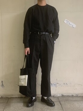 「UNIQLO（ユニクロ）のアイテム（スウェット）」を使った、たつさん（メンズ・174cm）の冬コーディネート