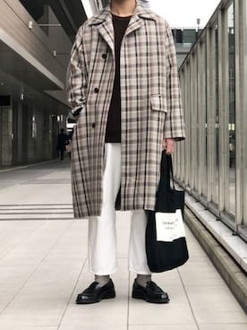 「アイテム（トートバッグ）」を使った、たつさん（メンズ・174cm・10代）の冬コーディネート