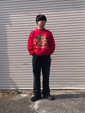 「アイテム（スウェット、その他）」を使った、たつさん（メンズ・174cm）の冬コーディネート