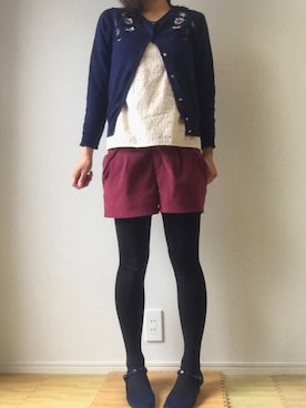 「amitie（アミティエ）のアイテム」を使った、まめこさん（レディース・163cm）の春コーディネート