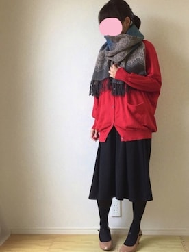 「amitie（アミティエ）のアイテム」を使った、まめこさん（レディース・163cm）の春コーディネート