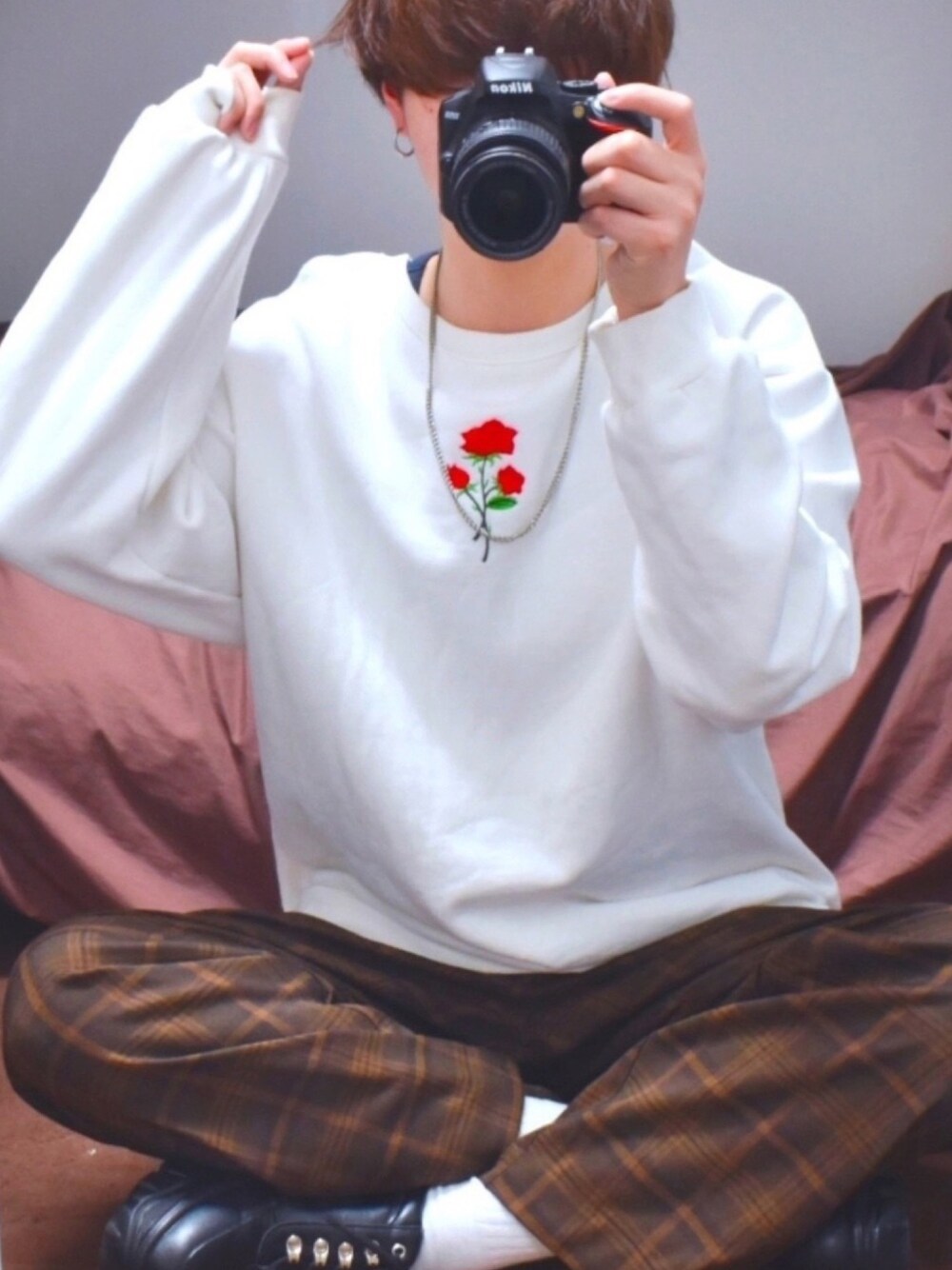 「お洒落さんとつながりたい、おしゃれさんと繋がりたい、オーバーサイズ、春、春コーデ、いいね、save、フォローお願いします🤑、いいね返し、フォローミー、アドラー」｜「INTER FACTORYのWEARISTA tai × INTER FACTORY　シルバーネックレス（ネックレス、シルバー系）」を使った、HIROさん（メンズ・176cm）の春コーディネートの1枚目の写真