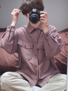 HIROさんの「Drape Chief Petty Officer Shirts/ドレープCPOシャツ」を使ったコーディネート