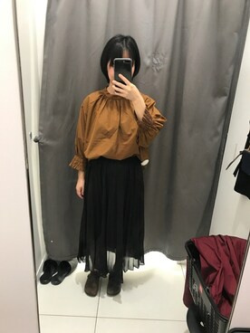 「アイテム（その他トップス、ブラウン系）」を使った、绿毛水怪一号さん（レディース・156cm）の夏コーディネート