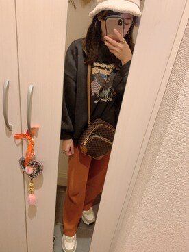 「apres jour（アプレジュール）のアイテム（スウェット）」を使った、♡♡さん（レディース・156cm）の秋コーディネート