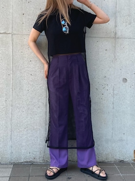 ワンピース ドレスを使った ショート丈トップス のレディース人気ファッションコーディネート Wear