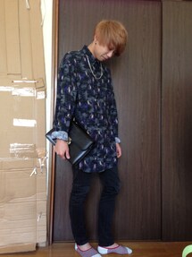 総柄わけわからんシャツ | 古着(シャツ/ブラウス)