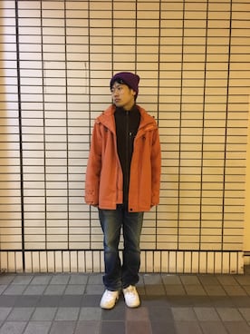 「アイテム（その他トップス、ブラウン系）」を使った、トレンディヴンさん（メンズ・170cm）の秋コーディネート