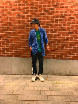 「VANQUISH（ヴァンキッシュ）のアイテム（帽子）」を使った、トレンディヴンさん（メンズ・170cm）の秋コーディネート